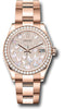 Rolex Everose Gold Datejust 31 Watch - Diamond Bezel - Diamond Paved Butterfly Dial - Oyster Bracelet 278285RBR pmopbo